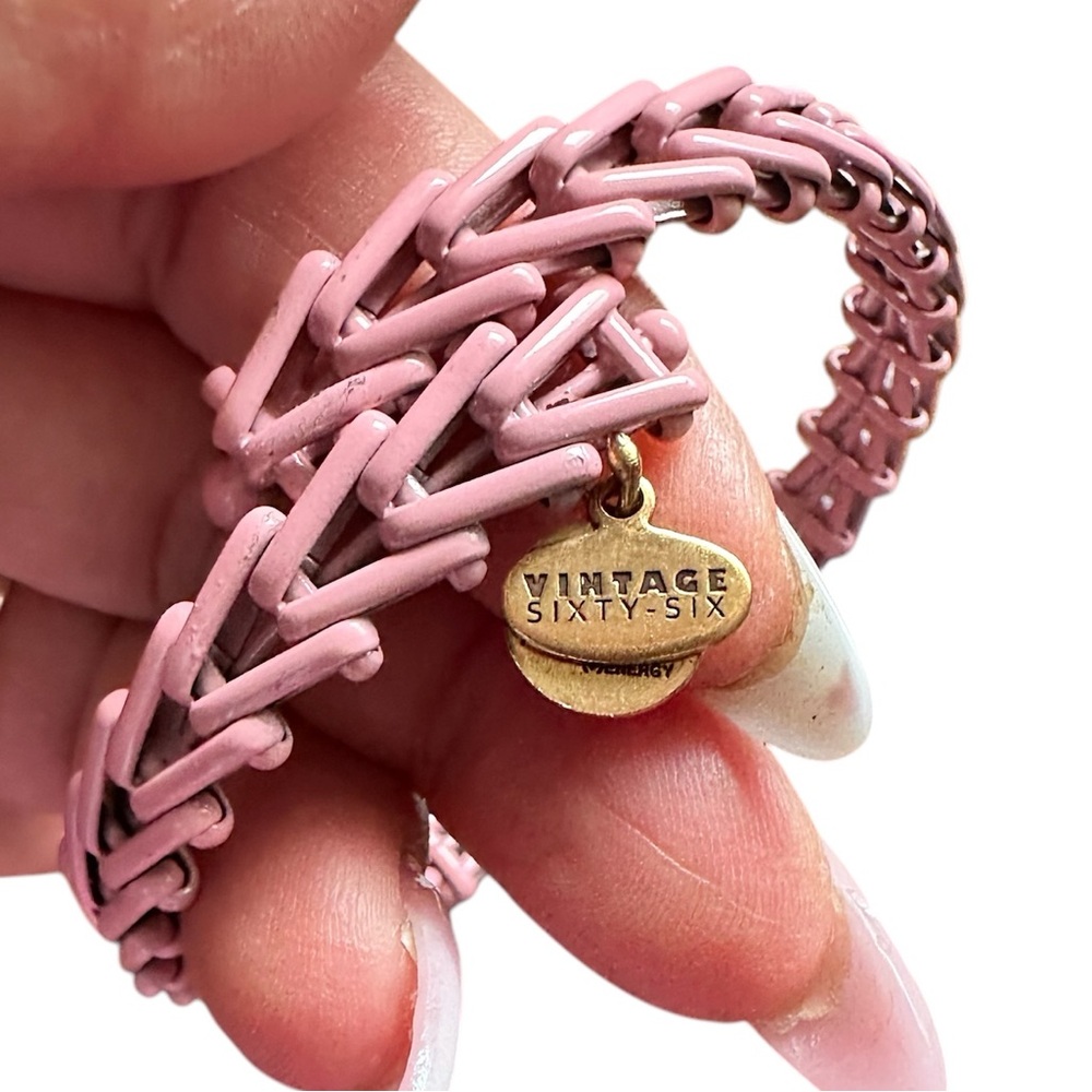 Alex + Ani Gypsy 66 Wrap Bracelet Peony Baby Pink